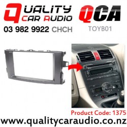 QCA-TOYB01 Double Din Stereo Fascia Kit for Toyota Corolla / Blade (Black) from 2006 to 2012 (12cm height)