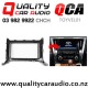QCA-TOYVEL01 Double Din Stereo Facial Kit for Toyota Vellfire and Alphard from 2015 on (Gloss Black) with Easy Finance