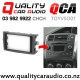 QCA-TOYVSO01 Stereo Fascia Kit for Toyota Verso from 2009 to 2018 with Easy Payments