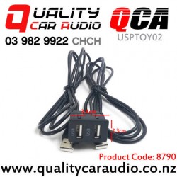 QCA-USPTOY02 Dual USB Socket for Toyota (1M)