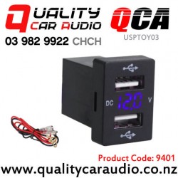 QCA-USPTOY03 2.1A Dual USB Charger for Toyota