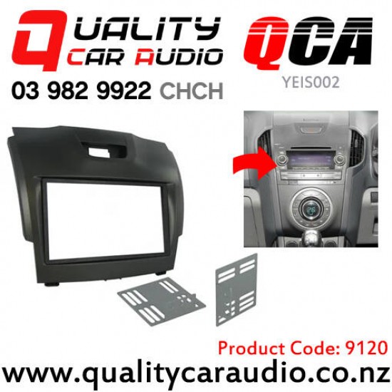 QCA-YEIS002-11292 Stereo Fascia Kit for Isuzu D-Max, Holden Colorado from 2012 to 2020 (black)
