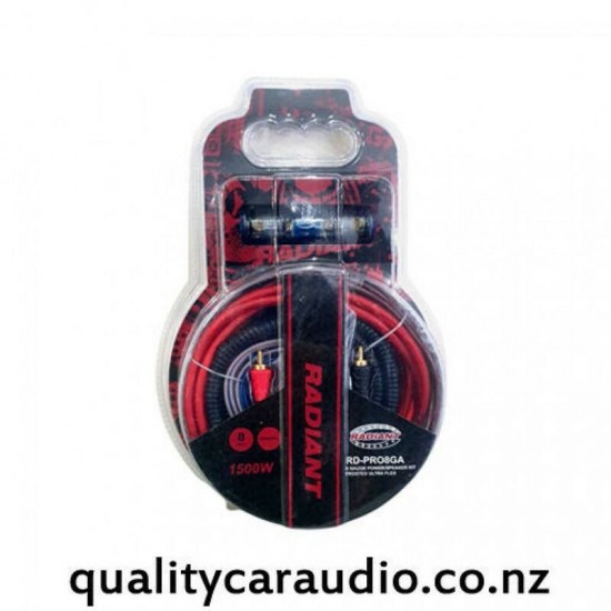 Radiant RD-PRO4GA 4 Gauge 2400W Max Car Amplifier Wiring Installation Kits