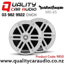 In stock at NZ Supplier, Special Order Only - Rockford Fosgate M0-65 6.5" 250W (65W RMS) 2 Way Marine Speakers in White (pair)