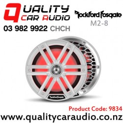 In stock at NZ Supplier, Special Order Only -  Rockford Fosgate M2-8 8" 1000W (250W RMS) 2 Way Coaxial Marine Speakers in white (pair)