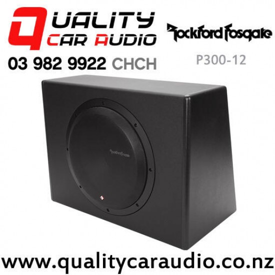 Rockford Fosgate P300-12 12" 300W RMS Powered Subwoofer with Easy payments
