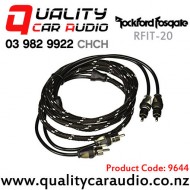 Rockford Fosgate RFIT-20 Dual Twist RCA Cable OFC (Oxygen Free Copper) with Woven Outer Shield (6m)