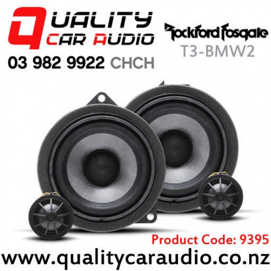 In stock at NZ Supplier, Special Order Only - Rockford Fosgate T3-BMW2 4" 100W (50W RMS) 2 Way Component Car Speakers for BMW
