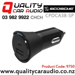 Scosche CPDCA38-SP Dual Port USB-C & USB-A Quick Charge Car Charger - In Stock At Distribution Centre