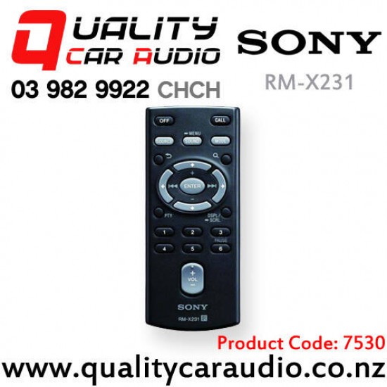 7530 Sony RM-X231 Remote Control for Sony Head Unit