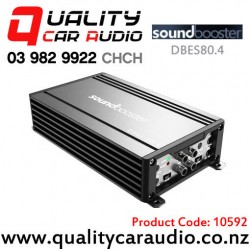 Soundbooster DBES80.4 480W 4/3/2 Channel Class D Compact Car Amplifier (Product in silver colour body)