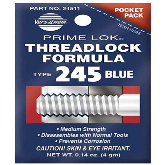 VersaChem 24511 Threadlock Blue Pocket Pack with Easy Payments