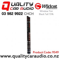 Wildcat Window Tint Black Tall 15% (3m x 76cm)