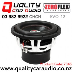 ZeroFlex EVO-12 12" 3000W (1500W RMS) NZ Series Dual 2 ohm Voice Coil Car Subwoofer