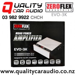 ZeroFlex EVO-3K 3000W RMS @ 1 ohm Mono Channel Class D Car Amplifier