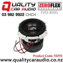 ZeroFlex EVO-8XXL 8" 1500W RMS Dual 2 ohm Voice Coil Car Subwoofer