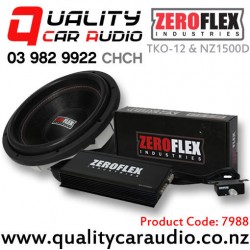 ZeroFlex TKO-12 12" 1000W Subwoofer & NZ1500D 1500W RMS Class D Amplifier Combo Deal