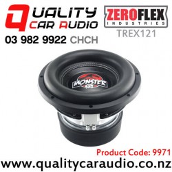 ZeroFlex TREX121 12" 1650W RMS Dual 1 ohm Voice Coil Car Subwoofer