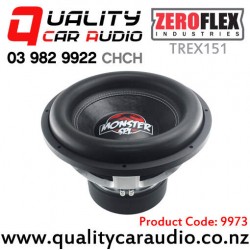 ZeroFlex TREX151 15" 1650W RMS Dual 1 ohm Voice Coil Car Subwoofer