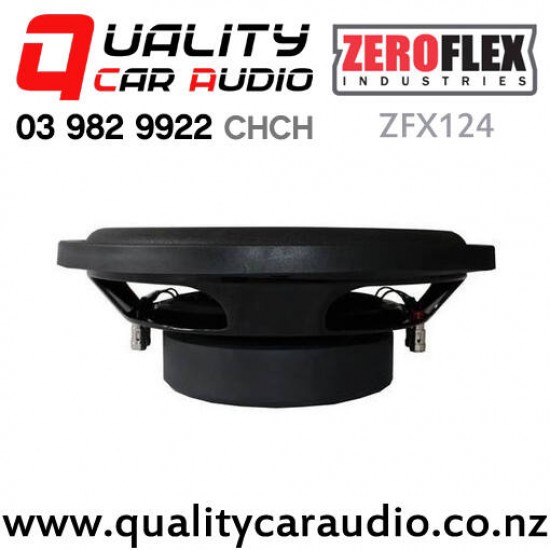 ZeroFlex ZFX124 12" 300W RMS Dual 2 ohm Voice Coil Car Subwoofer - In Stock At Distribution Centre