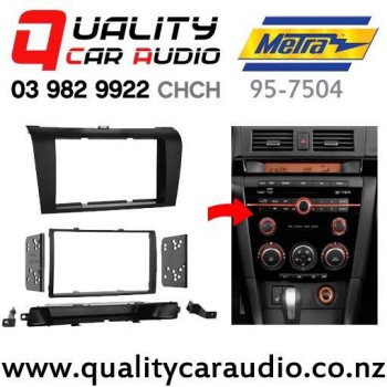  Metra 95-7504 Stereo Fascia Kits para Mazda 3 Axela de 2004 a 2009 (negro)