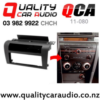  QCA 11-080 Kit de Fascia Estéreo Single Din para Mazda 3 Axela de 2004 a 2008 (negro)